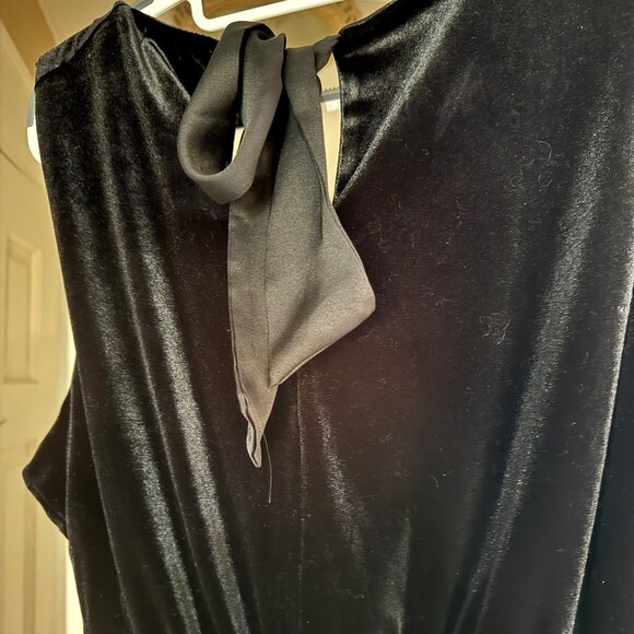 Draper James RSVP Black Ribbon Bow Tie dress with Pockets - Picture 4 of 6